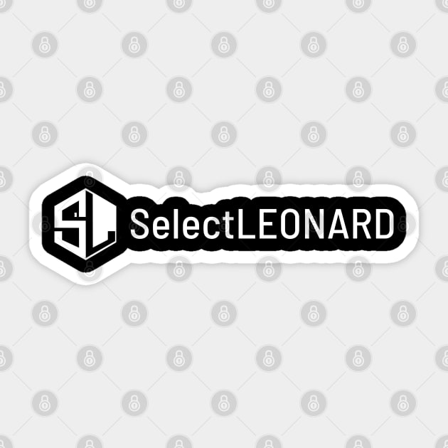 Select Leonard - White Text Sticker by Super Human